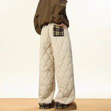 Load image into Gallery viewer, Contrast Checkered Cotton Thickened Casual Trousers