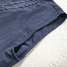 Load image into Gallery viewer, Cotton and Linen Striped Thin Breathable Vest Sleeveless