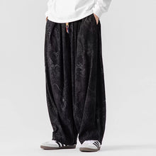 Load image into Gallery viewer, Corduroy Printed Casual Wide-Leg Pants