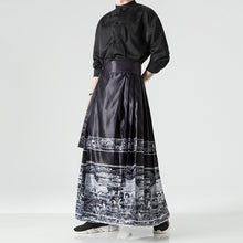 Load image into Gallery viewer, Retro Printed Horse-face Skirt Hanfu