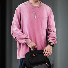 Load image into Gallery viewer, Vintage Washed Distressed Long Sleeve T-shirt