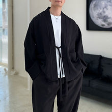 Load image into Gallery viewer, Solid Color Loose Jacket Casual Trousers Two-piece Suit