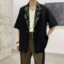 Load image into Gallery viewer, Double Collar Printed Casual Short-sleeved Shirt