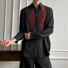 Load image into Gallery viewer, Three-dimensional Cut Patchwork Color-blocked Loose Shirt