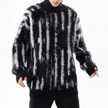 Load image into Gallery viewer, Loose Turtleneck Vertical Striped Sweater