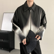 Load image into Gallery viewer, Black and White Flame Loose Silhouette Short Jacket