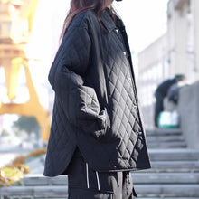 Load image into Gallery viewer, Retro Quilted Diamond Pattern Jacket