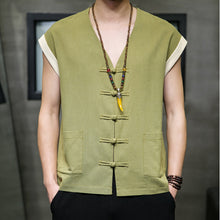 Load image into Gallery viewer, Thin Cotton And Linen Vest Loose And Breathable