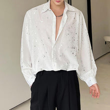 Load image into Gallery viewer, Shiny Chiffon Thin Long Sleeve Shirt