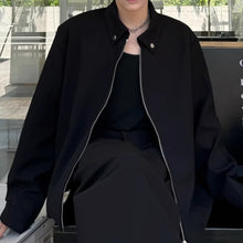 Load image into Gallery viewer, Black Padded Shoulder Cropped Jacket