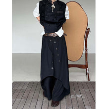 Load image into Gallery viewer, Irregular Drape Wide-Leg Trousers