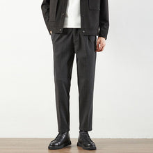 Load image into Gallery viewer, Wool Slim-fit Straight-leg Casual Suit Pants