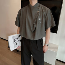 Load image into Gallery viewer, Irregular Loose Button-down Shirt