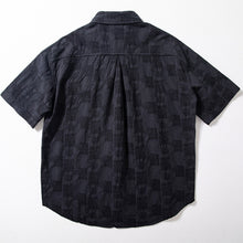 Load image into Gallery viewer, Jacquard Loose Casual Short-sleeved Shirt