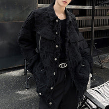 Load image into Gallery viewer, Black Textured Cropped Casual Jacket