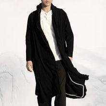 Load image into Gallery viewer, Retro Cotton Linen Mid-length Cape Jacket