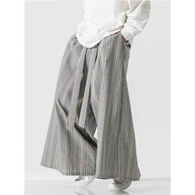 Load image into Gallery viewer, Loose Culottes Harem Stripe Casual Pants
