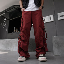 Load image into Gallery viewer, Ribbon Functional Wide-leg Loose Trousers