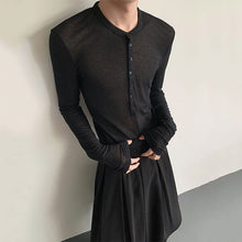 Load image into Gallery viewer, Slim Fit See-through Bottoming Shirt