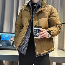 Load image into Gallery viewer, Fake Two Piece Stand Collar Cotton Coat