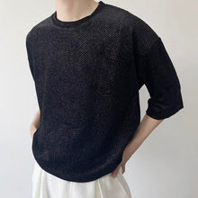 Load image into Gallery viewer, Shiny Crew Neck Short Sleeve T-shirt