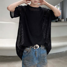 Load image into Gallery viewer, Mesh Knit Casual Short Sleeve Shirt