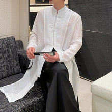 Load image into Gallery viewer, Gauze Trench Coat Long Shirt