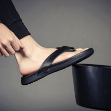 Load image into Gallery viewer, Summer Leather Non-slip Flip Flops