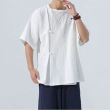 Load image into Gallery viewer, Retro Button-down Short-sleeved Shirt