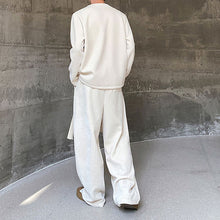 Load image into Gallery viewer, Retro Embroidered Sweatshirt and Wide-leg Trousers Two-piece Set