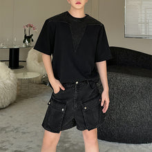 Load image into Gallery viewer, Denim Patchwork Big Pocket Suit