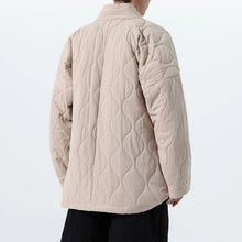 Load image into Gallery viewer, Cross-collar Loose Quilted Coat
