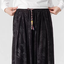 Load image into Gallery viewer, Corduroy Printed Casual Wide-Leg Pants