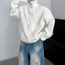 Load image into Gallery viewer, 3D Twisted Turtleneck Pullover Sweater