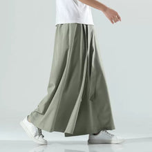 Load image into Gallery viewer, Retro Ice Silk Wide-Leg Skirt Pants