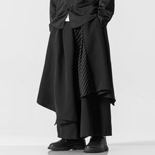 Load image into Gallery viewer, Fake Two Piece Loose Irregular Culottes Harem Pants