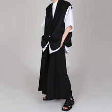 Load image into Gallery viewer, Casual Thin Sleeveless Suit Jacket Draped Loose Pants Two-piece Set