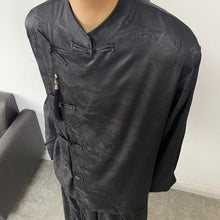 Load image into Gallery viewer, Irregular Jacquard Stand-up Collar Buttoned Tassel Casual Shirt