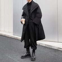 Load image into Gallery viewer, Large Lapel Over Knee Length Cotton Coat