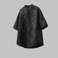 Load image into Gallery viewer, Tie-dyed Thin Breathable Stand-up Collar Shirt