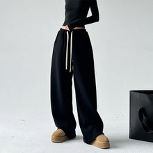 Load image into Gallery viewer, High Waist Wide Leg Thickened Straight Pants