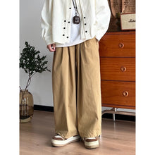 Load image into Gallery viewer, Japanese Retro Zippered Pocket Wide-Leg Pants