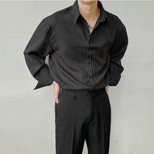 Load image into Gallery viewer, Loose Long-sleeved Casual Striped Shirt