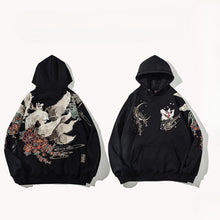 Load image into Gallery viewer, Embroidered Loose Wool Hooded Sweatshirt Coat