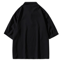 Load image into Gallery viewer, Half Zip Pullover Loose Short Sleeve T-Shirt