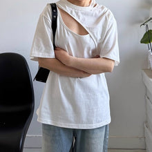 Load image into Gallery viewer, Hollow Deconstructed Loose Casual T-shirt