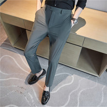 Load image into Gallery viewer, Casual Pants Thin Striped Slim Fit Trousers