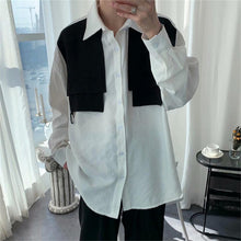 Load image into Gallery viewer, Fake Two-piece Long-sleeved Shirt