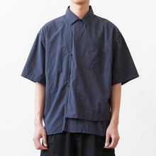 Load image into Gallery viewer, Thin Solid Color Short Sleeve Shirt Men's Loose Shirt