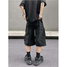 Load image into Gallery viewer, Tie-Dye Multi-Pocket Cropped Cargo Shorts